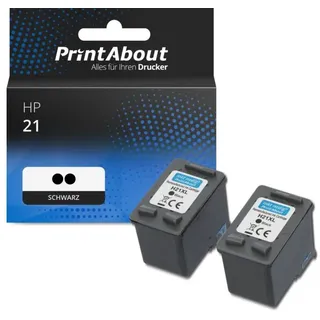 Druckerpatrone kompatibel mit HP 21 (C9351AE) - 2x Schwarz - Multipack