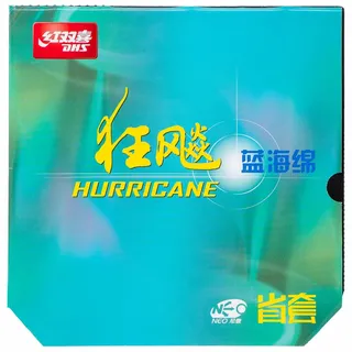 DHS Belag Hurricane NEO 3 Provincial Mid/Hard 39° Blue Sponge (N-SH-3) schwarz 2,15 - schwarz 2,15