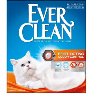 Ever Clean Katzenstreu mit schnellwirkender Geruchsbekämpfung, 10 Liter, mit Duftstoffen