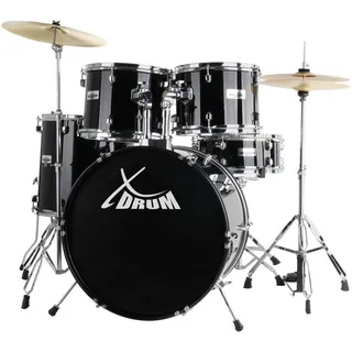 XDrum Semi 22" Standard Schlagzeug Midnight Black inkl. Schule