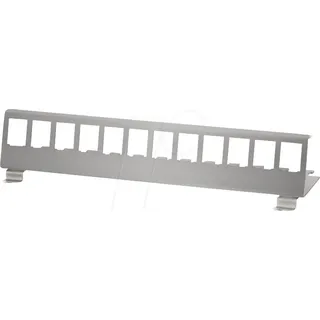 Logilink MP0076 - Hutschienenhalter für 12 Keystone Module, Edelstahl