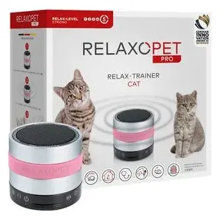 relaxopet® Entspannungs-System PRO für Katzen, ca. Ø7/H8 cm, Schwarz, Silber, Rosa