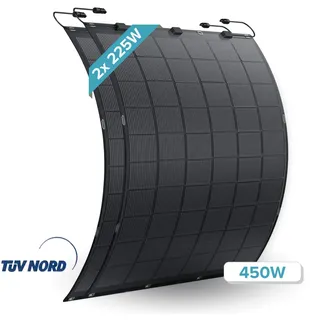 FLEXSOLAR Flexibel Solarmodul Solarpanel  Monokristallin für Camping Wohnmobil IP67 225Wp/Stück