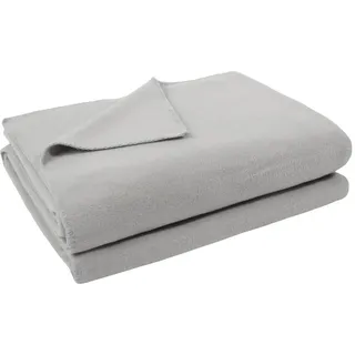 Soft-Fleece Decke 160 x 200 cm light grey mel.