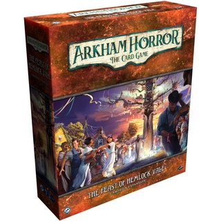 Fantasy Flight Games Arkham Horror The Card Game The Feast of Hemlock Vale CAMPAGN Expansion - Discover a Mysterious Forbidden Isle! Cooperative LCG, Ages 14+, 1-4 Players, 1-2 Hour Playtime, Made by