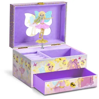 CRAZE MUSIC BOX Fairy | Spieluhr mit Melodie, Mädchen Schmuckkästchen mit drehbarer Fee, Spiegel & Schublade