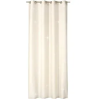 Duschvorhang Glamorous Life beige glitzer Effekt, 140 x 255 cm, inkl. Band-Bügeln