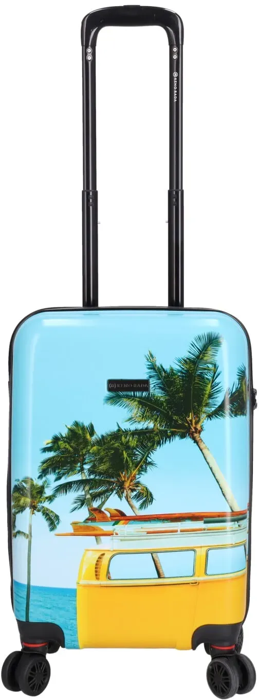 KENORADA Handgepäckkoffer Plumeria 4W S 55cm bus