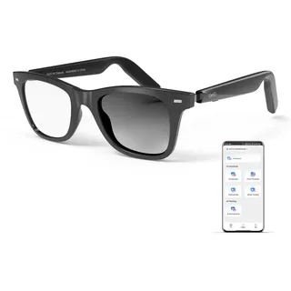 GetD KI-Brille, Smart-Brille, polarisierte Sonnenbrille, Bluetooth-Musikbrille, 11-Stunden-Akku, für Herren/Damen, Ohrhörer und Brille, 2-in-1 (GG23lite-C4)