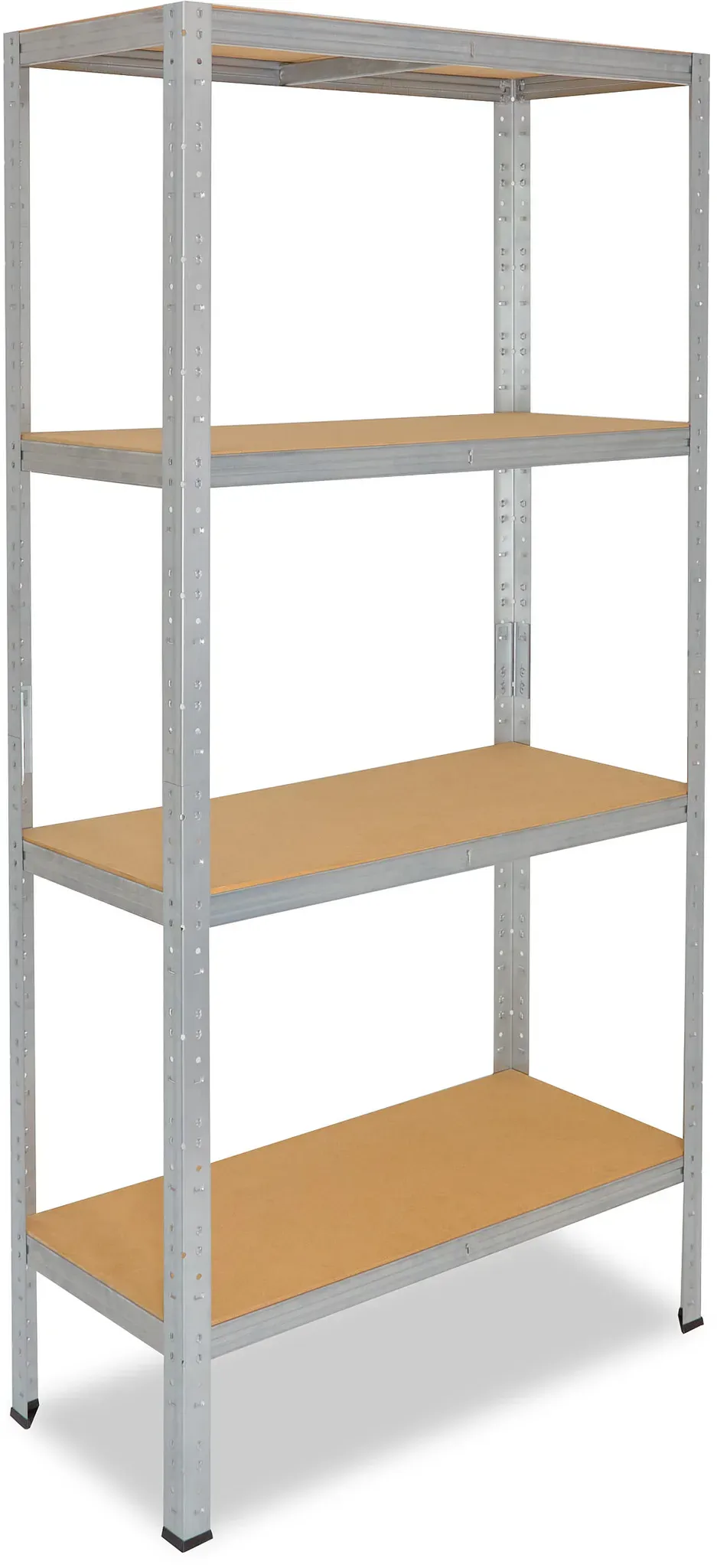 shelfplaza HOME 200x130x45 cm Schwerlastregal in verzinkt mit 4 Böden und 150 kg Traglast pro Boden