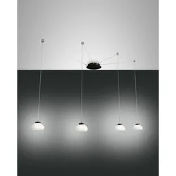 Fabas Luce LED Pendelleuchte ARABELLA 2 inkl. SMART LUCE, 4-flammig, 32W 3000K 3020lm, dimmbar, weiß FAB-3547-49-102-01