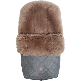 Kaiser Baby Lammfellfußsack Nelly Cappuccino anthracite melange