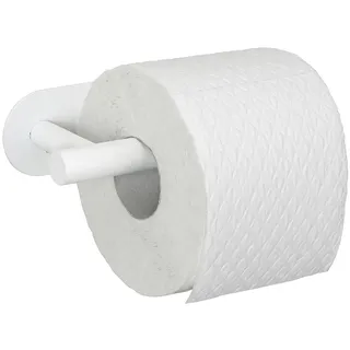 Wenko Turbo-Loc® Toilettenpapierhalter Orea White matt, aus Edelstahl, Befestigen ohne Bohren Weiß