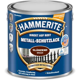 Metallschutzlack Glänzend, Braun, 2,5L