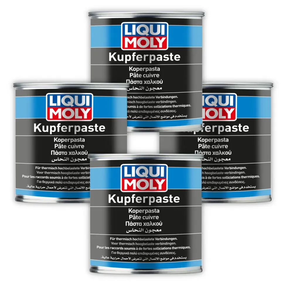 4x Bremsenpaste LIQUI MOLY 1829 Kupferpaste Kupfer-Paste Montage Bremse Fett 500g