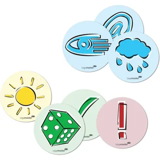 Legamaster Moderationskarten emoticon farbsortiert Ø 9,5 cm, 100 St.