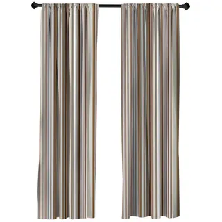 Abakuhaus Gardine Vorhang für Wohnzimmer Schlafzimmer Dekor, Microfaser, Gestreift Druck von Bunten Streifen 150 cm x 225 cm