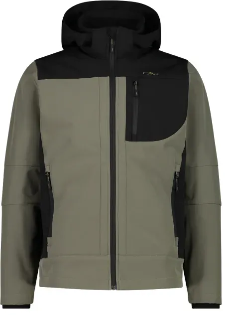 Mode&Accessoires CMP F.Illi Campagnolo CMP Melierte Herrenjacke mit abnehmbarer Kapuze - Mehrfarbig - 54