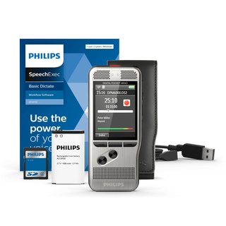 Philips Pocket Memo DPM6000 Digitales Diktiergerät mit 2Mic-Stereoaufnahme