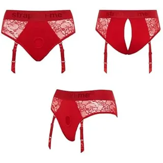 Strap-On-Me Rebel Strap-On Geschirr, Rot, XL