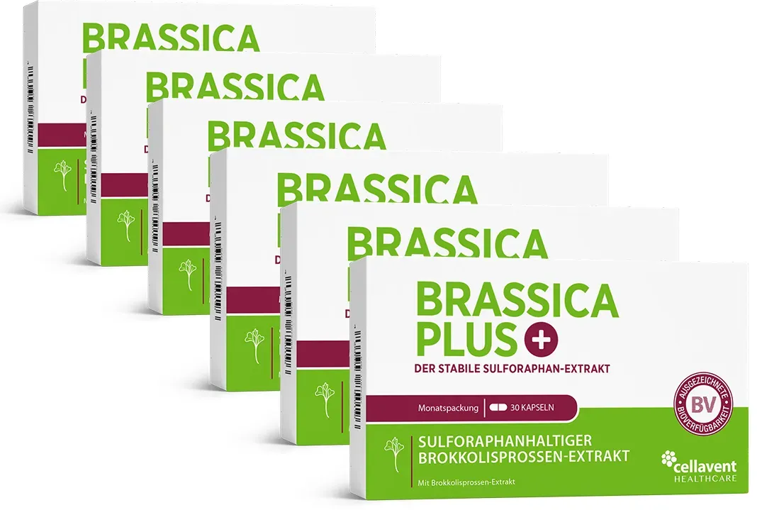 Sulforaphan Brokkolisprossen Kapseln - Brassica PLUS 6 Monate