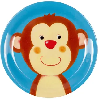 Die Spiegelburg 13508 Kleiner Melamin-Teller Affe Freche Rasselbande