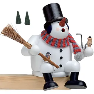 KWO Erzgebirge Kantenhocker Schneemann Höhe 16 cm