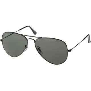 Ray-Ban Aviator Large Metal RB3025 004/58 58-14 gunmetal/polarized green classic