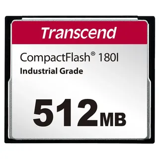 Transcend 180I 512MB CF-Karte für CNC-Maschinen, Industriequalität, kompakte Flash-Karte – TS512MCF180I