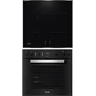 MIELE H 2457 I ACTIVE + KM 7062 FR, Einbauherd-Set (Induktionskochfeld, A+, 76 l)