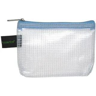 FolderSys Reißverschlussbeutel transparent/hellblau 0,20 cm, 1 St.
