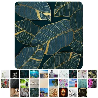 Sanilo Duschmatte mit Motiv, viele schöne Badematten zur Auswahl, rutschfeste & sichere Badematte, hochwertig, Kunststoff PVC, quadratisch, 230 extra starke Saugnäpfe, 53 x 53 cm, waschbar grün