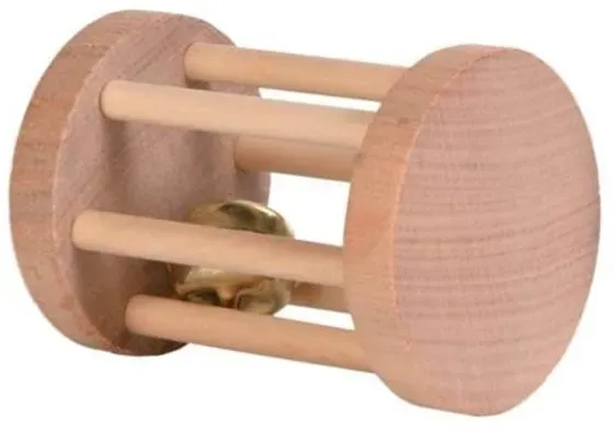 Trixie 6184 Spielrolle, Kleintiere, Holz, ø 5 × 7 cm