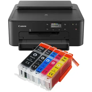 Canon PIXMA TS705a Tintenstrahl Drucker Duplex WLAN USB LCD 5 XXL TINTE NEU