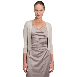 Vera Mont Strickbolero ohne Verschluss in Silver/Beige | Gr.: XS