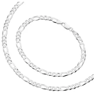 Firetti Schmuckset Multipack Schmuck Geschenk Silber 925 Halskette Armkette (Set, 2-tlg), Figarokette ca. 5,1 mm breit silberfarben 50