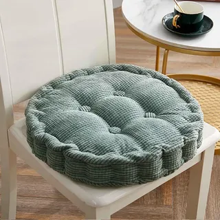 HLTQL Sitzkissen Rund Outdoor GartenmöBel、Sitzkissen Rund 40cm Waschbar、Bodensitzkissen FüR Balkon、Runde Sitzkissen FüR StüHle(#2,40x40cm)
