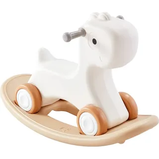 Vevor 3-in-1 Schaukelpferd für Kleinkinder von 1–3 Jahren, Baby-Schaukelpferd mit abnehmbarem Balance-Board und 4 leichtgängigen Rädern, trägt bis zu 36 kg, HDPE-Material, Rutschauto, 40° schwingend