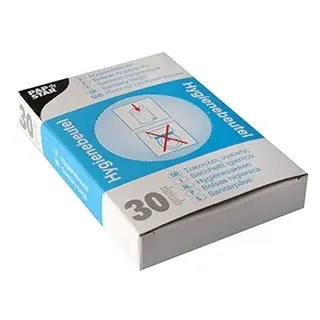 Papstar 1500 Hygienebeutel 28,5 cm x 8 cm x 7 cm weiss im Spenderkarton