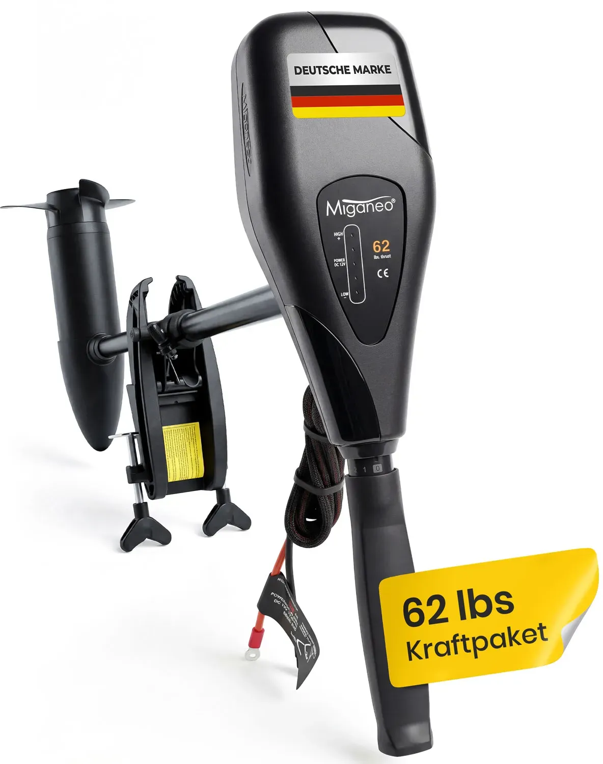 Miganeo Elektromotor TRS 62 | 696 W | 12 V | Bootsmotor für Schlauchboote