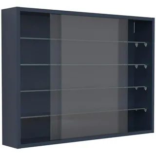 VCM Mid.you Hängevitrine Drivalo Anthrazit, Glas 4 Fächer, 75x55x12 cm hängend Wohnzimmer, Wohnwände, Vitrinenschränke