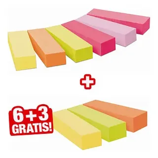 Post-it Post-it® Page Marker neon Haftmarker farbsortiert 9x 100 Streifen