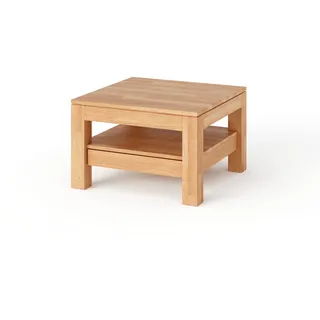 kiki design Couchtisch, Breite 70 cm aus Massivholz mit Mit 1 Schubkasten, Wohnzimmer, Couchtisch Kernbuche Tisch Massiv 70cm