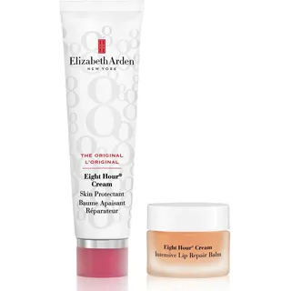 Elizabeth Arden Eight Hour Cream – Skin Protectant, 50 ml & Eight Hour Cream – Intensive Lip Repair Balm, 11,6 ml, Balsam für geschmeidige Lippen, für langanhaltende Feuchtigkeit & gepflegte Haut
