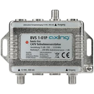 Axing BVS 1-01P Kabel-TV Verstärker 15 dB