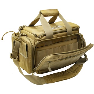 ProCase Taktisch Waffentasche, Deluxe Gepolstert Pistol Shooting Range Reisetasche Große Pistole Magazin Munition Waffen Zubehör Beutel fürJagd Schießstand Sport -Khaki