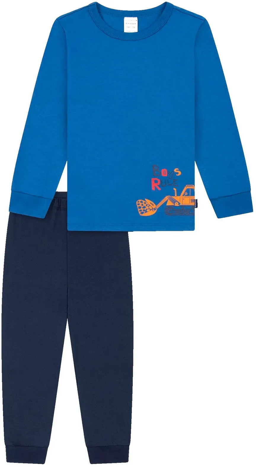 Schiesser Langer Kinder-Pyjama - Baby - Gr. 92 - dunkelblau