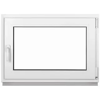 Kellerfenster Fenster 2 Fach BxH 1000x500 mm & 100x50 cm Dreh-Kipp Weiß Premium - weiß