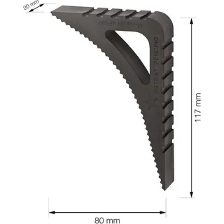 Fensterstopper für den Innen- und Außenbereich – 2er-Pack aus schwarzem Gummi, Fensterblock, Kunststoff-Türstopper