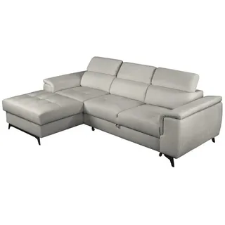 Beautysofa Ecksofa Modernes elegantes stilvolles bequemes Ecksofa ATLAS MINI, Die Lieferung beinhaltet die Lieferung in die Wohnung beige